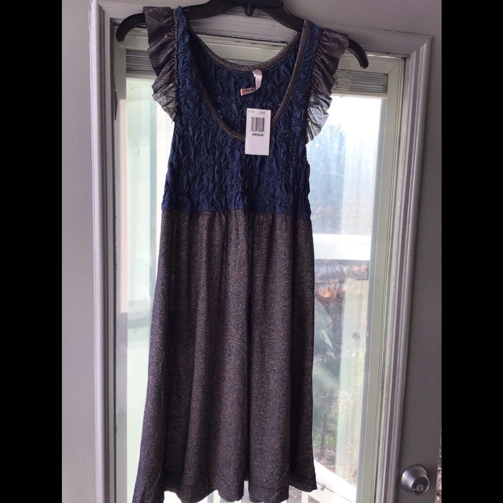 NWT CIELO denim sleeveless dress size M